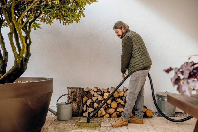 Строительный пылесос Karcher WD 3 V-17/4/20 1000Вт уборка: сухая/влажная желтый (1.628-130.0)