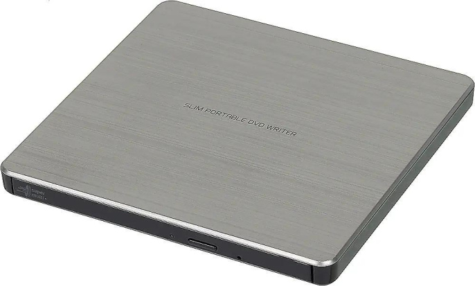 Внешний привод External DVD+/-RW LG GP60NS60.AUAE12S DVD Multi, внешний/внешний Slim, интерфейс USB-A, толщина 14 мм, цвет серебристый RTL