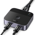 Переключатель UGREEN AW502 55451 USB-C Switch 2 In 1 Out 4K@60Hz. Цвет: черный (55451_)