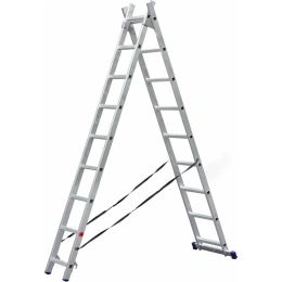 Двухсекционная алюминиевая лестница SMARTY 2x9 SN011-209