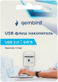 USB Flash Gembird GFL-2.0-64mini 64Gb белый