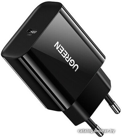 Зарядное устройство UGREEN CD137 10191 Fast Charging Power Adapter With PD 20W EU. Цвет: черный (10191_)