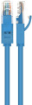 Greenconnect Патч-корд прямой 0.1m, UTP кат.5e, синий, позолоченные контакты, 24 AWG, литой, GCR-LNC01-0.1m, ethernet high speed 1 Гбит/с, RJ45, T568B