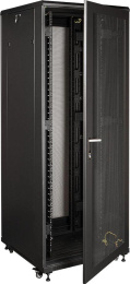 Шкаф серверный Lanmaster TWT-CBB-47U-8X10-P1 напольный 47U 800x1000мм пер.дв.перфор. задн.дв.перфор.2-хст. 2 бок.пан. 800кг черный 926мм 131.2кг 2277мм IP20 металл