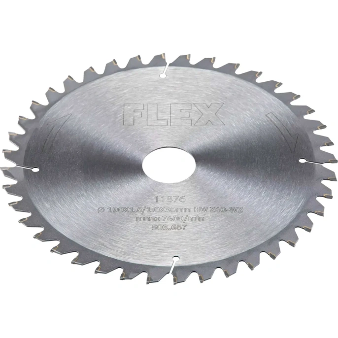 Пильный диск (190x1.6/1.0x30 мм; HW Z40/5° WZ) FLEX 503657