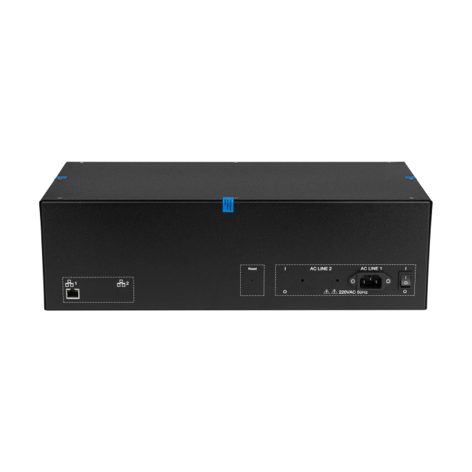 Управляемый USB over IP концентратор DistKontrolUSB-48 с 48 портами USB с 2 блоками питания / Ethernet 2 x 10/100/1000 Mb / Защитный модуль с замком
