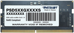 Оперативная память Patriot Signature Line PSD58G560041S DDR5 - 1x 8ГБ 5600МГц, для ноутбуков SO-DIMM , Ret