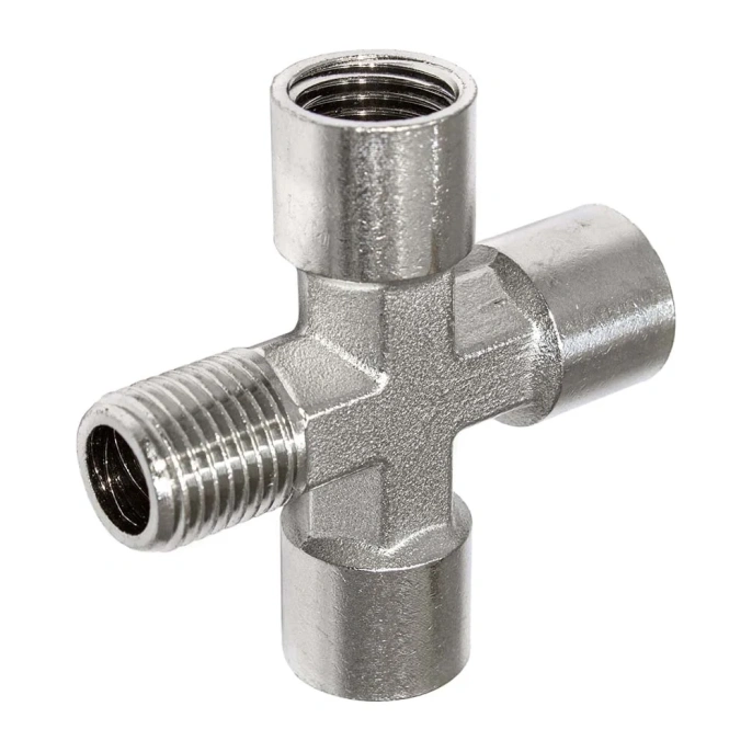 Фитинг крест 1/4внутр-1/4внутр-1/4внутр- 1/4нар PI TOOLS 0694