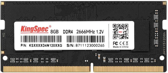 Оперативная память KINGSPEC KS2666D4P12008G DDR4 - 1x 8ГБ 2666МГц, DIMM, Ret