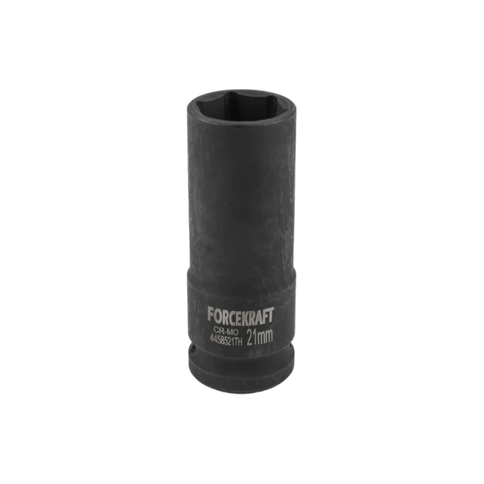 Головка ударная глубокая тонкостенная 6-гранная 21 мм, 1/2"DR, 85 мм Forcekraft FK-4458521TH(56093)