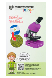 Микроскоп Bresser Junior 40x-640x, фиолетовый