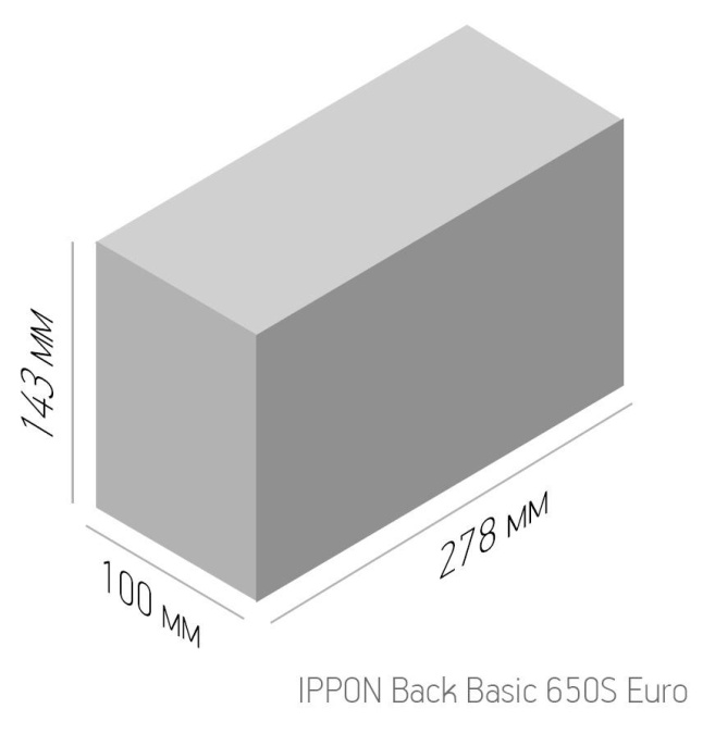 ИБП Ippon Back Basic 650S EURO 650VA/360W LED/USB 3 EURO 12V/7Ah*1 1373874