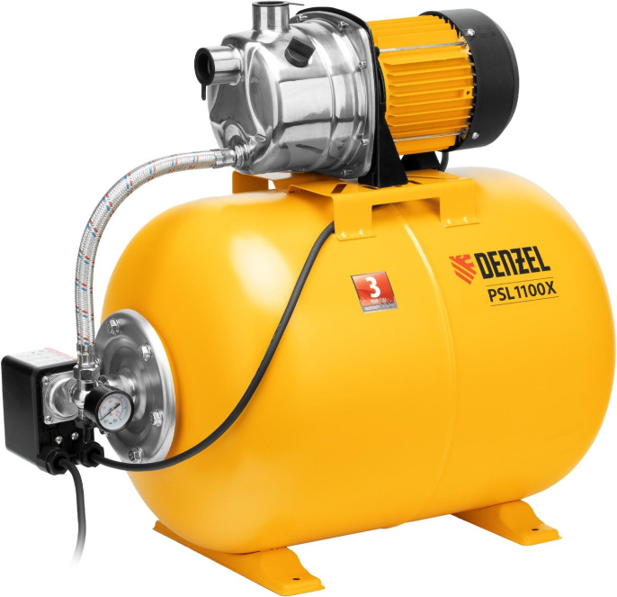 Насосная станция центробежный Denzel PSL1100X 1100Вт 3600л/час 97311