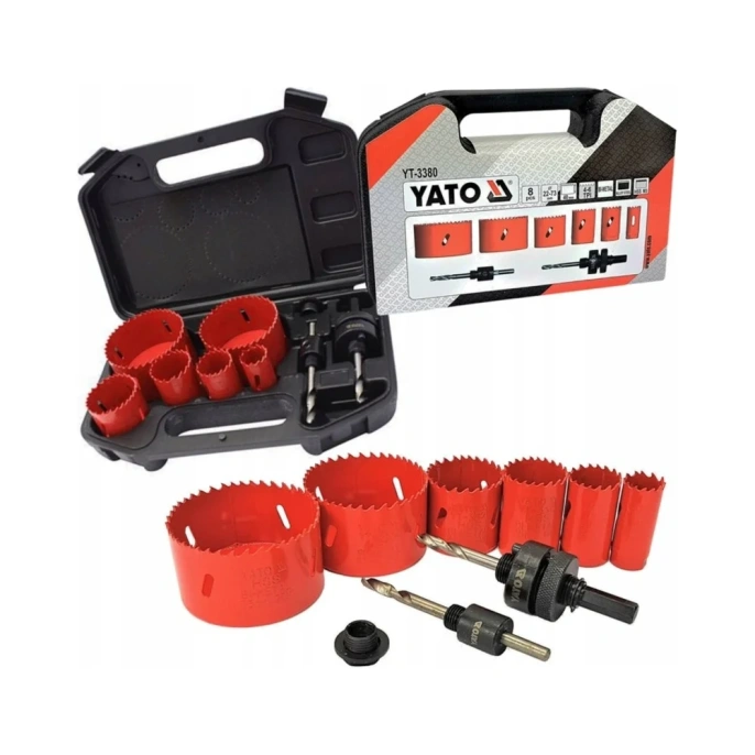 Набор кольцевых пил для электриков YATO 8пр. 22-73мм YT-3380