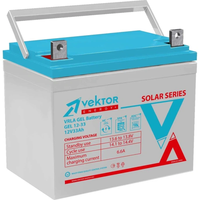 Аккумуляторная батарея GEL 12-33 Vektor Energy 51378
