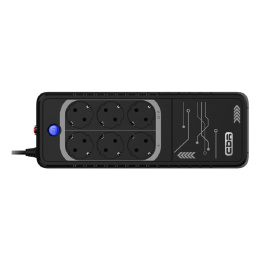 ИБП CBR LIGHT LGT-650 [650VA/360W 6 x EURO, 3 c фильтрацией + 3 с резервированием, Breaker]