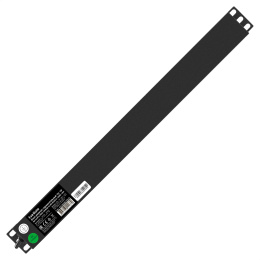 Блок розеток с кабелем с евровилкой ExeGate ServerPro PDU-19H602 Al-6S-EU2CU (19", 1U, Алюминий, 6*EU/Тип F(Schuko), Евровилка EU/Тип F(Schuko) VDE-250V-16A-3*1.5mm2, медь, 2метра, индикатор питания, черный, RTL) EX280827RUS