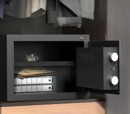 Сейф Deli ET530 встраиваемый 250x350x250мм электронный/ключевой