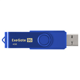 USB-флеш накопитель ExeGate Jet 4GB синий USB2.0, 480Mbps, пластик/металл EX302030RUS