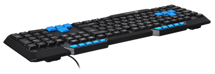 Клавиатура Оклик 750G FROST WAR черный/черный USB Multimedia for gamer (337452) кабель 1.8м