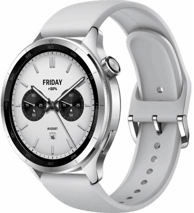Смарт-часы Xiaomi Watch S4,  47мм,  1.43",  серый/серебристый