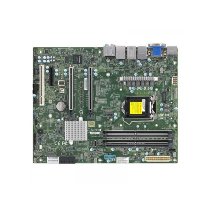 Материнская плата SuperMicro MBD-X12SCA-F-B W-1200 CPU, 4 DIMM slots, Intel W480 controller for 4 SATA3 6 Gbps ports, RAID 0,1,5,10, 1 PCI-E 3.0 x4, 2 PCI-E 3.0 x16 slots, bulk 414437