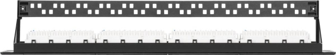 Патч-панель Nikomax NMC-RP24UD2-1U-BK 19" 1U 24xRJ45 кат.5E UTP