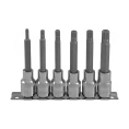 Набор насадок торцевых с вставками-битами SPLINE (1/2"DR, M5-M12, 100 мм, 6 шт.) Ombra 921706