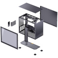 Корпус без блока питания Case JONSBO D32 STD, Mini-Tower, TG, no fan, 1xUSB-A 3.0 + 1xUSB-C 3.1, mATX, mITX Black (D32 STD BLACK)