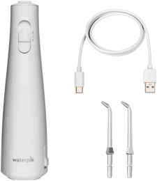 Ирригатор Waterpik WF-21 портатив. импульсн. 2насад. белый