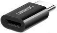 Адаптер UGREEN US157 30391 USB-C to Micro USB Adapter. Цвет: черный