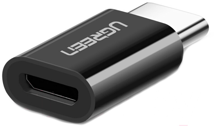 Адаптер UGREEN US157 30391 USB-C to Micro USB Adapter. Цвет: черный