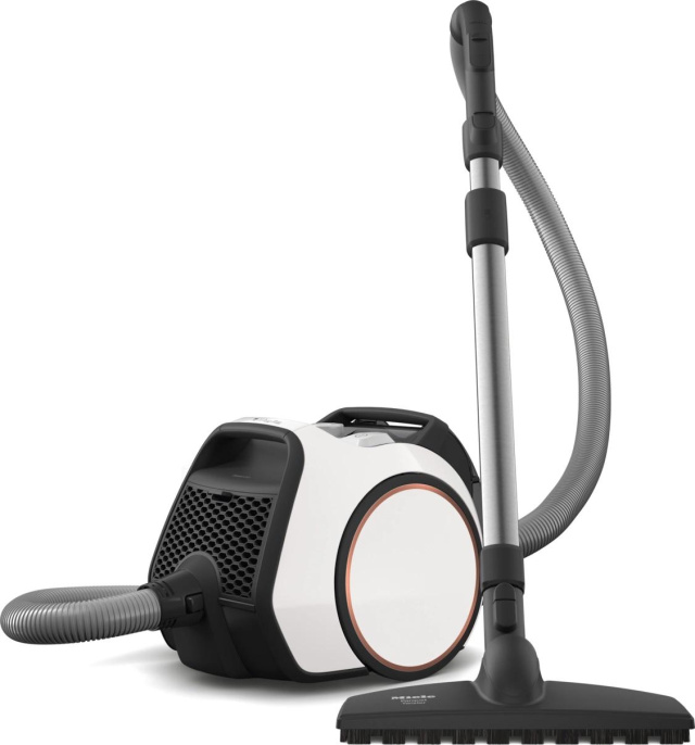 Пылесос Miele Boost CX1 125 Edition PowerLine Lotus, 890Вт, белый/черный [boost cx1 125 edition snrf3]