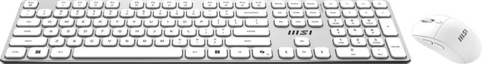 Клавиатура + мышь MSI Forge K210 W Combo клав:белый мышь:белый USB беспроводная slim S11-43RU310-Y92