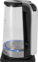 Чайник электрический Starwind SKG4043 2.2л. 1800Вт черный/серебристый корпус: стекло