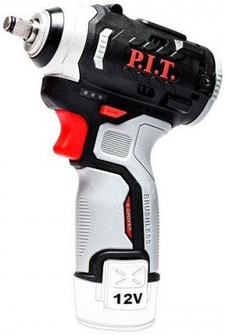 Гайковерт P.I.T. PIW12K-120A (аккумуляторный, 12В, 120Нм, 3ск, квадр 3/8", 0-3400 уд)
