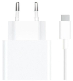 Сетевое зарядное устройство Xiaomi 33W Charging Combo Type-A EU, USB-A, USB-C, 33Вт, 3A, белый [bhr6039eu]
