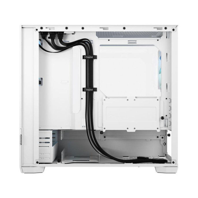Корпус Case Fractal Design Pop Mini Air RGB TG Clear Tint, Mini-Tower, 3x120mm RGB, 2xUSB-A 3.2 mATX, mITX White FD-C-POR1M-01