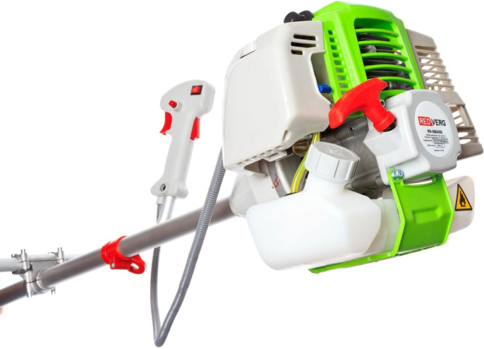 Триммер бензиновый RedVerg RD-GB243S 1700Вт 2.2л.с. разбор.штан. реж.эл.:леска/нож