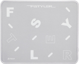 Коврик для мыши A4TECH FStyler FP25 S серый/белый, ткань, 250х200х2мм [fp25 silver]