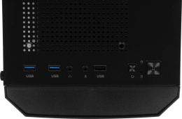 Корпус mATX Aerocool Trinity Mini-G-BK v2, Mini-Tower, без БП, черный [accs-pv32033.11]