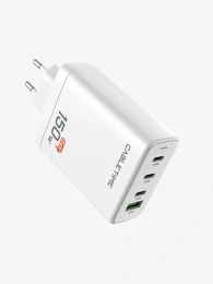 Сетевое зарядное устройство CABLETIME G150W (CT-GAN150-PW) 150 Вт, PD 3.1, GAN 3C1A, белый
