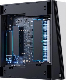 ПК Мини Chuwi UBox Ryzen 5 6600H 3.3 16Gb SSD512Gb 660M Windows 11 Pro 2x2.5GbitEth WiFi BT 90W белый/черный