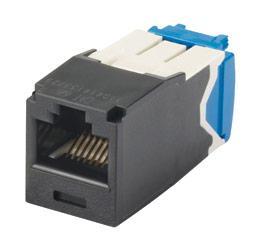 Неэкранированный модуль MiniCom TX6A 10Gib черный/ Mini-Com Module, Cat 6A, UTP, 8 pos 8 wi CJ6X88TGBL