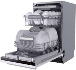 Встраиваемая посудомоечная машина Midea MID45S450i, узкая, ширина 44.8см, полновстраиваемая, загрузка 10 комплектов