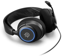 Гарнитура игровая SteelSeries Arctis Nova 3, для компьютера и игровых консолей, накладные, проводные, черный [61631]