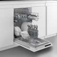 Встраиваемая посудомоечная машина Indesit DIS 1C67 E, узкая, ширина 44.8см, полновстраиваемая, загрузка 10 комплектов 869893900010