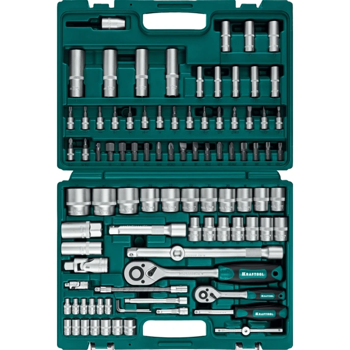 Универсальный набор инструмента KRAFTOOL X-Drive 94, 94 предм., (1/2"+1/4") 27883-H95_z03