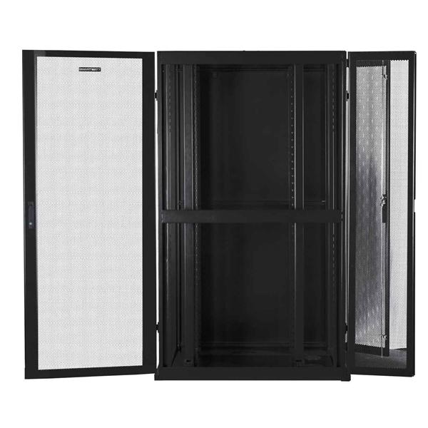 Серверный шкаф SMARTWATT Серверный шкаф Rack S-Series 42U 800x1200мм, двери с перфорацией, боковые панели 4шт и ролики в комплекте, черный 4512020620016 (IRS42812)