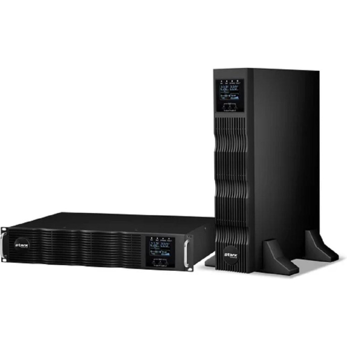 STARK SC 2000 ONLINE ONE RT ИБП 2000 ВА/2000 Вт {Online, Rack/Tower, 110-300В, 6xC13, Smart-slot, USB, RS232, EPO, БЕЗ АКБ - внешние батареи 6 шт от 4.5Ач до 240 Ач}